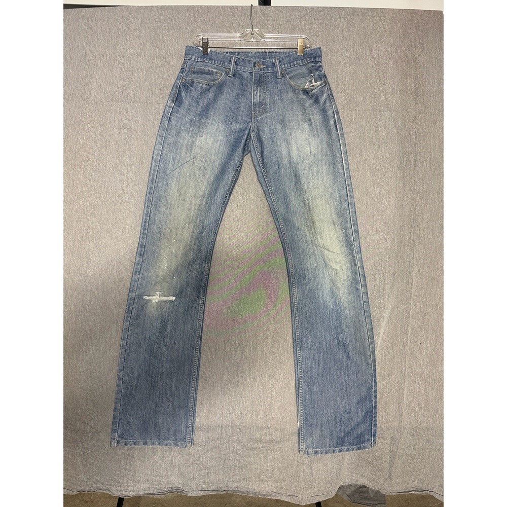 LEVI'S 514 JEANS DENIM BLUE SLIM STRAIGHT LEG  - Size W32 L36